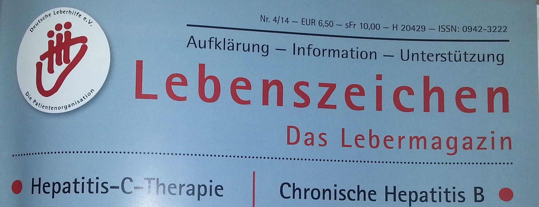 Lebenszeichen 2014 Terapia hepatitei C